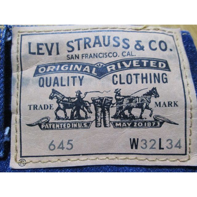 Levi's(リーバイス)の濃紺 美品 リーバイス 645 BIGE LVC A メンズのパンツ(デニム/ジーンズ)の商品写真