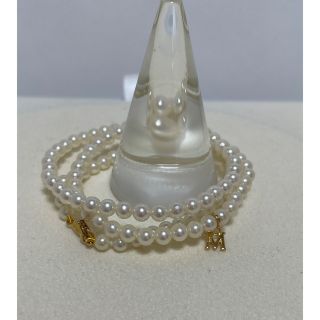 ミキモト(MIKIMOTO)のミキモト　YGK18  3.5〜4㎜未満　ベビーパールネックレス　美品(ネックレス)