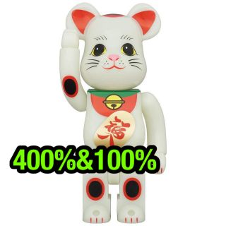 BE@RBRICK 招き猫 蓄光 100%&400%セット