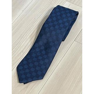 ルイヴィトン(LOUIS VUITTON)のLOUIS VUITTON ネクタイ ダミエ ネイビー(ネクタイ)