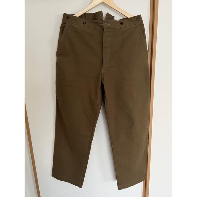 COMOLI(コモリ)のCOMOLI 21SS コットンシルクオーバーパンツ OLIVE サイズ2 メンズのパンツ(ワークパンツ/カーゴパンツ)の商品写真