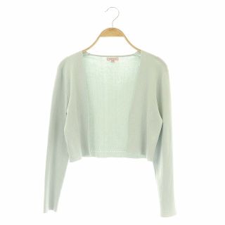 トッカ(TOCCA)のトッカ SQUARE BOLERO ボレロ カーディガン ニット 長袖 M 水色(カーディガン)