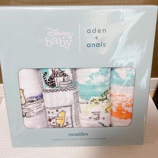 エイデンアンドアネイ(aden+anais)の【新品未使用】aden＋anais おくるみ　プーさん(おくるみ/ブランケット)