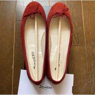 レペット(repetto)の美品　レペット39サイズ　赤色定番モデル⭐︎(バレエシューズ)