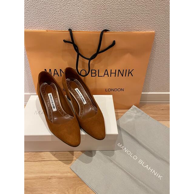 品質が BLAHNIK マノロブラニク MANOLO - BLAHNIK MANOLO キャメル