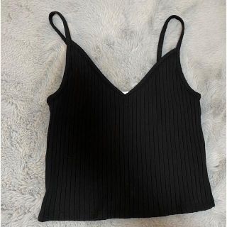 エイチアンドエム(H&M)のH&M ブラックキャミ　新品(キャミソール)