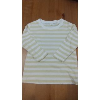 ムジルシリョウヒン(MUJI (無印良品))の無印良品　ボーダーTシャツ　90センチ(Tシャツ/カットソー)