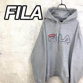 フィラ(FILA)の希少 90s フィラ パーカー ビッグプリント ビッグシルエット(パーカー)