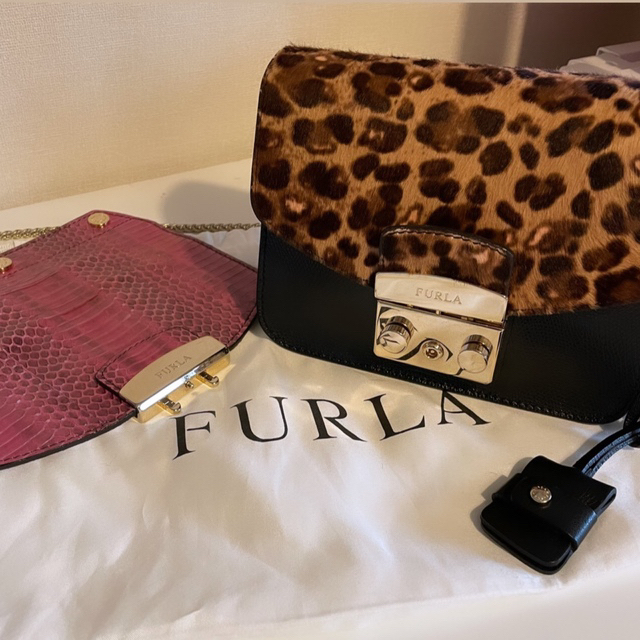 2way フルラ FURLA メトロポリス ミニショルダー チェーンバッグ 【ご