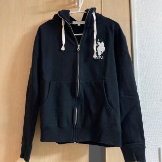 ポロラルフローレン(POLO RALPH LAUREN)のU.S. POLO ASSN. ブラックパーカー(パーカー)