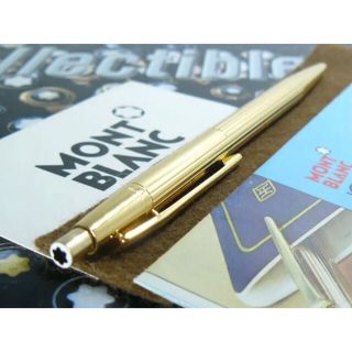 モンブラン(MONTBLANC)の稀少な金運を呼ぶ黄金色！総金張り★モンブラン・ノブレスNo1547★0,5ミリ芯(ペン/マーカー)