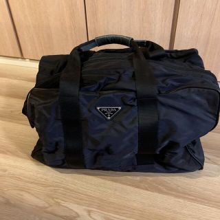 プラダ(PRADA)の【専用】正規品　PRADA プラダ ボストンバッグ　バッグ　ブラック　黒　旅行(ボストンバッグ)