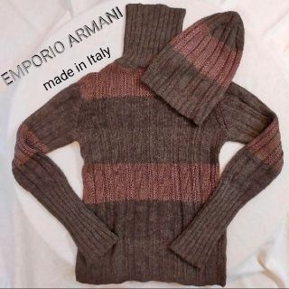 エンポリオアルマーニ(Emporio Armani)のEMPORIO ARMANI タートルネックセーター＆ニット帽 セット メンズ(ニット/セーター)