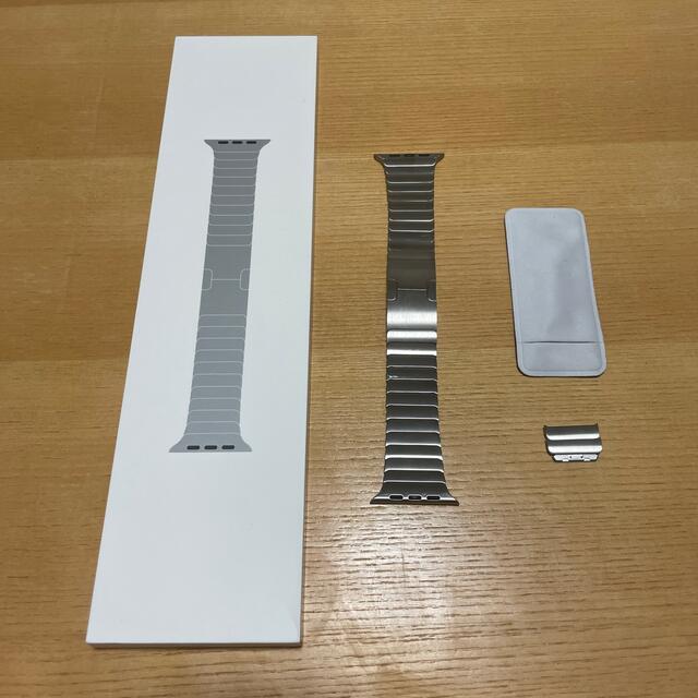 金属ベルト【Apple純正】42mm用ステンレスバンド