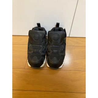 リーボック(Reebok)の【美品】リーボック　ポンプフューリー　ブラック　16cm(スニーカー)