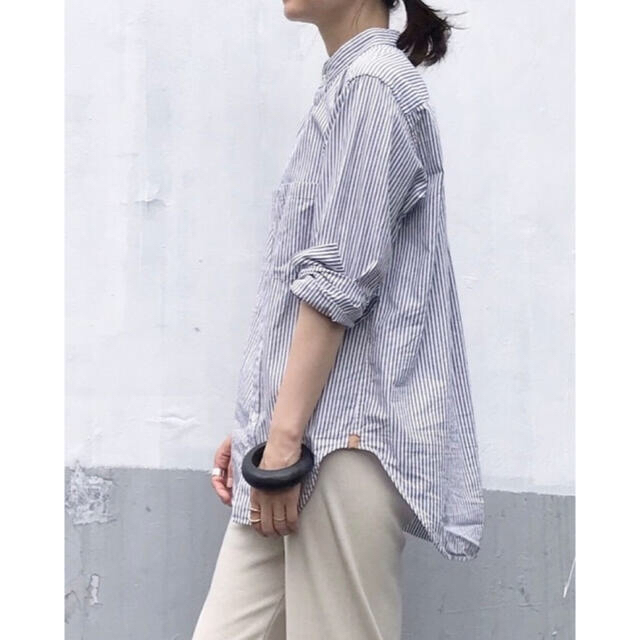 BEAUTY&YOUTH UNITED ARROWS(ビューティアンドユースユナイテッドアローズ)の＜6(ROKU)＞STRIPE SHIRT/シャツ ◆ 36 レディースのトップス(シャツ/ブラウス(長袖/七分))の商品写真