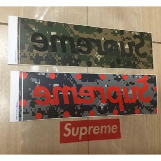 シュプリーム(Supreme)のシュプリームSUPREME x CDG ボックスロゴステッカー　2枚セット(その他)