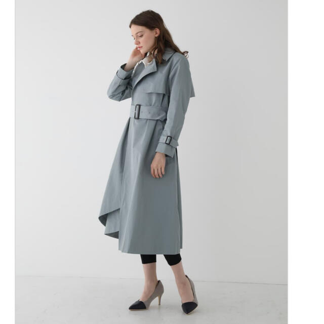 にネットで leory × ebloa トレンチ 2way コート ネイビー ープンした