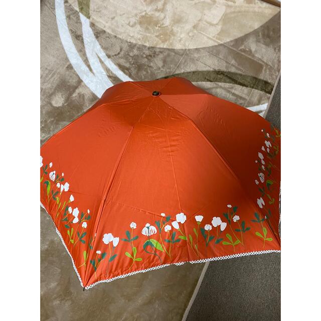 Sybilla(シビラ)の新品未使用シビラ　パラソル雨天兼用　折り畳みオレンジ遮熱　遮光UV99％ レディースのファッション小物(傘)の商品写真