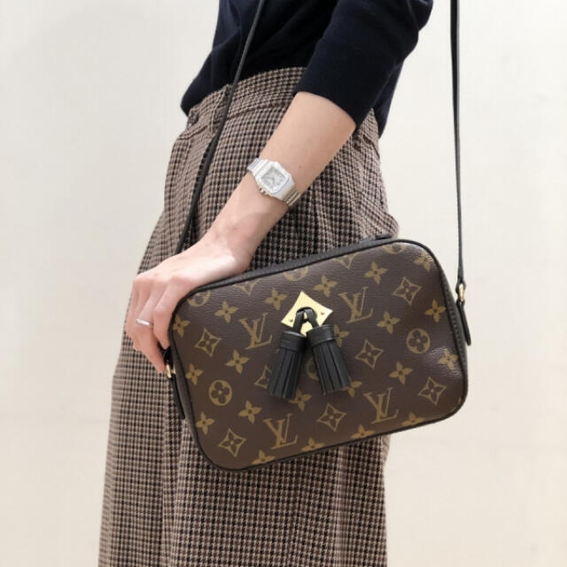 LOUIS VUITTON ヴィトン　サントンジュ　Noir未使用近い　ノーワル牛革ライニング