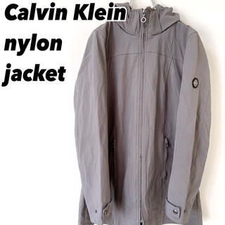 Calvin Klein - カルバン クライン CK ロゴ 白ナイロン ジャケット 