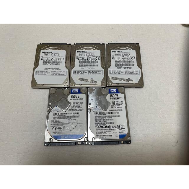 HDD750GB 5個まとめ売り③