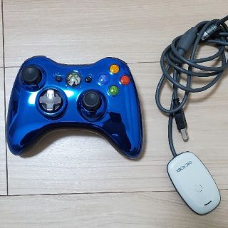 エックスボックス(Xbox)のXBOX360 ワイヤレス コントローラー SE クロームブルー(家庭用ゲームソフト)