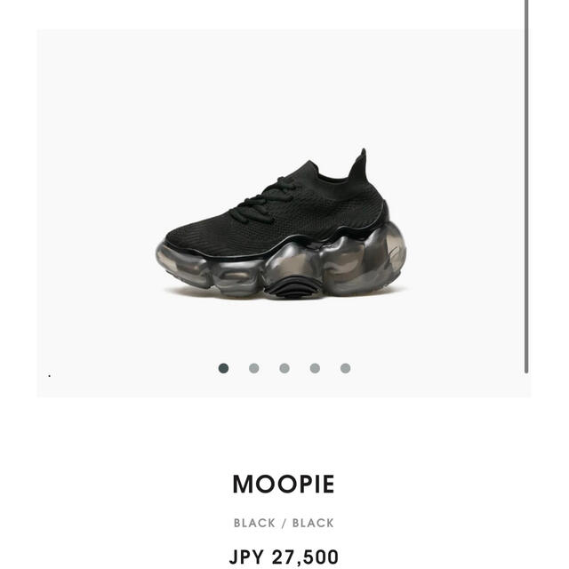 ブラック系,24cm格安SALEスタート!grounds moopie black 24/38 生まれのブランドで grounds MOOPIE 39 スニーカー