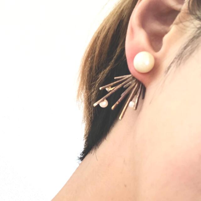 lamie ☆ ピアス Down Spark スパーク ゴールドの通販 by 引越しSALE
