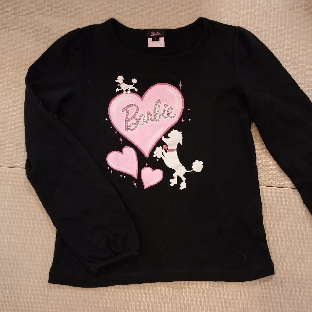 Barbie(バービー)のBarbie　ロンT　150cm程度　プードル　黒 キッズ/ベビー/マタニティのキッズ服女の子用(90cm~)(Tシャツ/カットソー)の商品写真