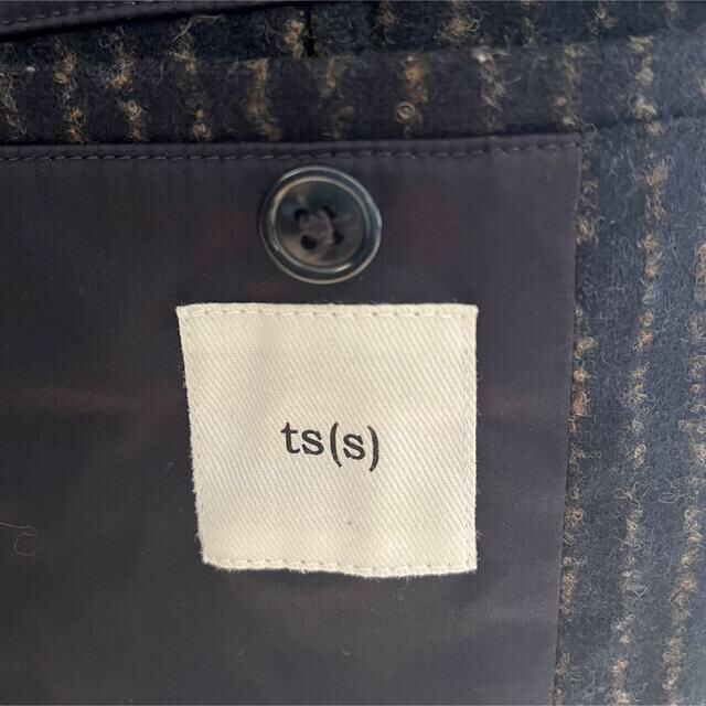 ［ts(s)］チョーク　ストライプ　ジャケット　ネイビー　メンズ　古着 メンズのジャケット/アウター(テーラードジャケット)の商品写真