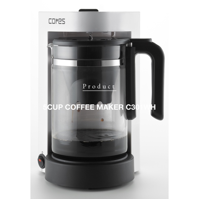 【新品】コレス cores コーヒーメーカー 5カップ C301WH