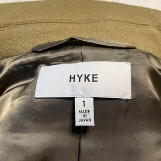 【美品】HYKE ハイク スタンドカラー ピーコート ベージュ S