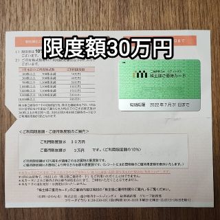 イセタン(伊勢丹)の三越伊勢丹 株主優待 限度額30万円(ショッピング)