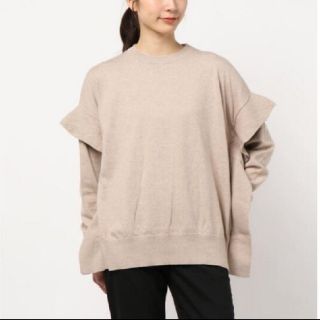 エンフォルド(ENFOLD)のCLANE クラネ SIDE FRILL KNIT TOPS(ニット/セーター)