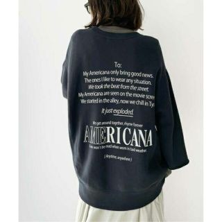 アパルトモンドゥーズィエムクラス(L'Appartement DEUXIEME CLASSE)の【Americana/アメリカーナ】Halfsleeve Logo Sweat(トレーナー/スウェット)