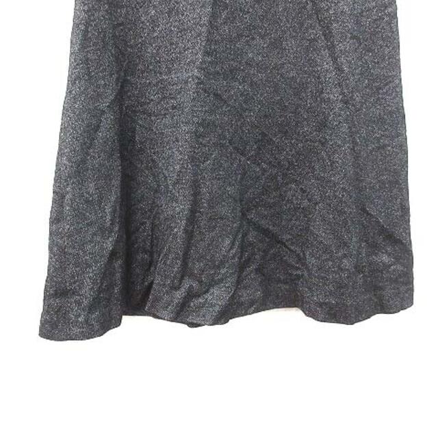 LAUTREAMONT(ロートレアモン)のロートレアモン フレアスカート ひざ丈 ニット ウール 36 黒 ブラック レディースのスカート(ひざ丈スカート)の商品写真