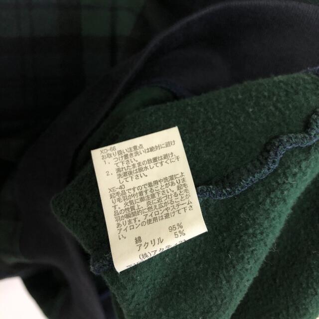 POLO RALPH LAUREN(ポロラルフローレン)の古着　ポロバイラルフローレン　ハーフジップスウェット　Ｓ大きめ　チェック　裏起毛 メンズのトップス(スウェット)の商品写真