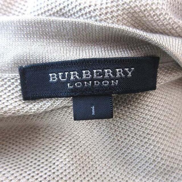 BURBERRY(バーバリー)のバーバリー ニットカーディガン 長袖 Vネック フリル 絹 1 ベージュ レディースのトップス(カーディガン)の商品写真