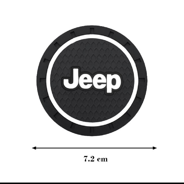 Jeep(ジープ)のＪｅｅｐドリンクホルダーコースター2枚 自動車/バイクの自動車(車内アクセサリ)の商品写真