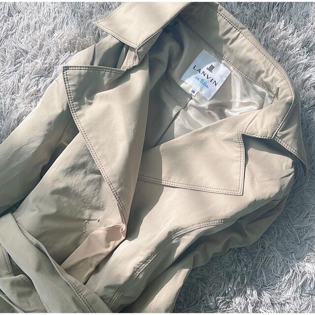 LANVIN en Bleu - 極美品 LANVIN en Bleu トレンチコート スプリング
