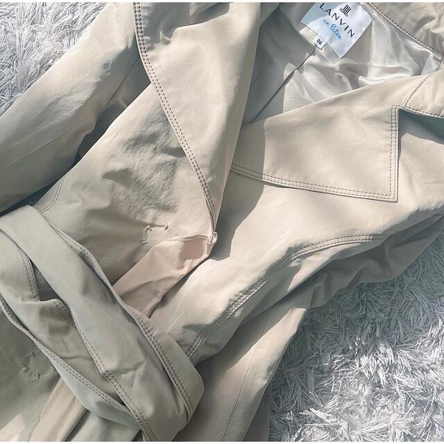 LANVIN en Bleu - 極美品 LANVIN en Bleu トレンチコート スプリング