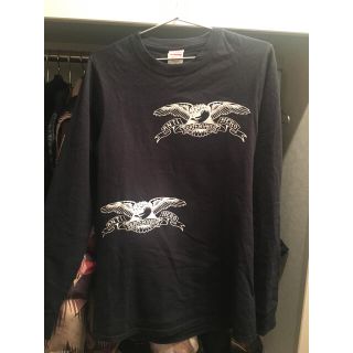 シュプリーム(Supreme)の supreme anti hero l/s logo tee(Tシャツ/カットソー(七分/長袖))