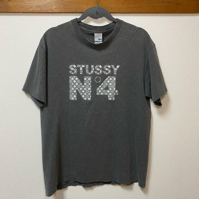 STUSSY - 【90s 銀タグ】STUSSY ステューシー No4 モノグラム柄 T