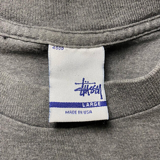 STUSSY(ステューシー)の【90s 銀タグ】STUSSY ステューシー No4 モノグラム柄 Tシャツ L メンズのトップス(Tシャツ/カットソー(半袖/袖なし))の商品写真