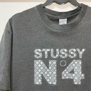 ステューシー(STUSSY)の【90s 銀タグ】STUSSY ステューシー No4 モノグラム柄 Tシャツ L(Tシャツ/カットソー(半袖/袖なし))