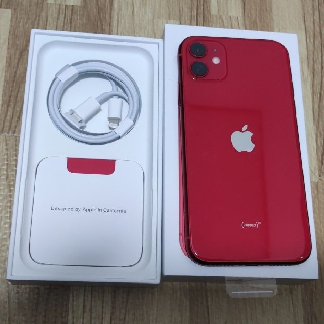 新品未使用 iPhone 11 (PRODUCT)RED 64 GB