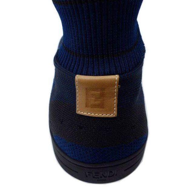 【新品】FENDI ハイカット スニーカー ネイビー 7E