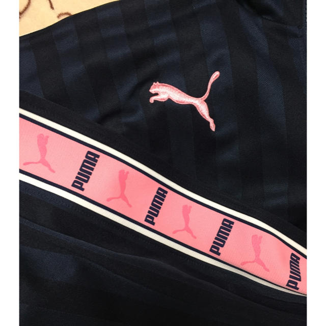 PUMA(プーマ)の値下げ‼︎<美品>puma  ネイビー×ピンク ジャージ メンズのトップス(ジャージ)の商品写真