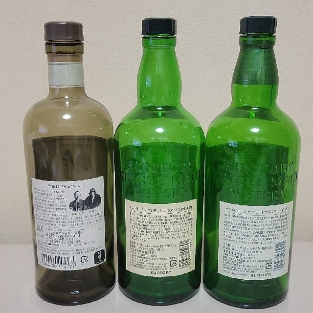 竹鶴17年・白州12年・白州　空瓶 食品/飲料/酒の酒(ウイスキー)の商品写真